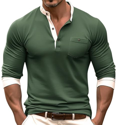 Generico Maglietta Spalle Scoperte Maglie Intime Uomo Cotone Elasticizzato Maglietta Uomo Scollo V Felpa Uomo Cotone Camicia Estiva Uomo Manica Lunga Camicia Uomo Slim Fit Non Stiro