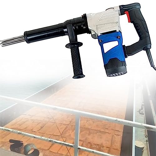 Raspador de aguja eléctrico, raspador de aguja de pistola de alta potencia de 1100w, raspador de aguja industrial para Eliminación de óxido, escoria de soldadura y pintura,220V