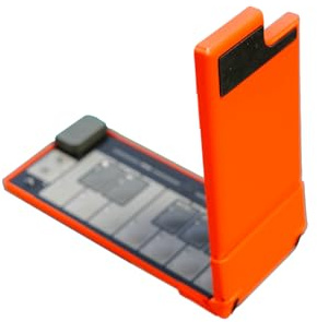 Korg nanoKEY Fold - Faltbarer 25 Tasten MIDI Keyboard Controller mit USB-C und TRS-MIDI - Lava Orange
