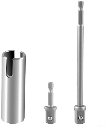 Scherenwagenheber-Schlitzbohrer-Set aus Edelstahl, für Wohnmobil-Scherenwagenheber mit diesem stabilen T-Nut-Bohrer-Adapter mit Doppel-Bits