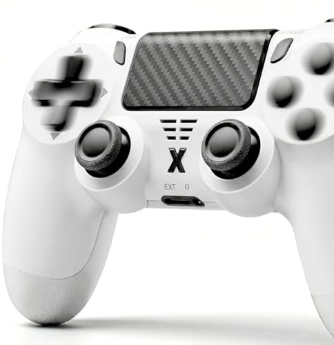 Suoxiom Wireless Controller for P4, Game Controller for P4/Pro/Slim/PC, Bluetooth Gamepad Joystick with Vibration Touch Panel, 3.5mm Audio Jack,Upgraded Six-Axis Sensor