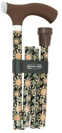 MAS QUE AYUDAS – Bastón para Mayores y Adultos Soft Touch, Plegable y Portátil, Altura Ajustable 84-94 cm, Puño de Silicona, Bastón para Caminar y Pasear, 320 g