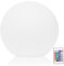 Boule lumineuse solaire d'extérieur, 16 couleurs, rechargeable, télécommande, globe, lampe de jardin, résistante aux chocs, étanche, veilleuse pour pelouse, terrasse, étang, 20 cm de diamètre. Bo