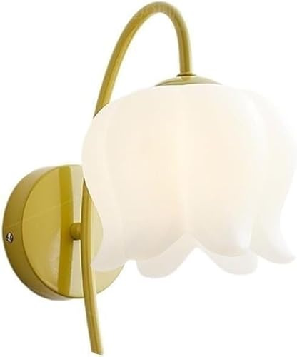 NTALJC Lait blanc tulipe fleur murale mur moderne monté, lustres