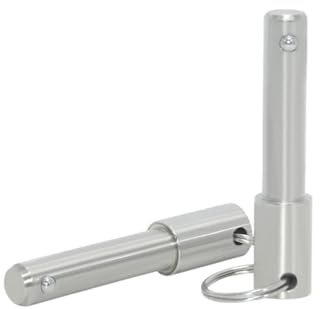 1pc di perno di blocco a sfera con molla con diametro 10mm, perno di sicurezza a sblocco rapido in acciaio inox con anello di trazione utilizzato per altoparlanti line array, 10x150mm
