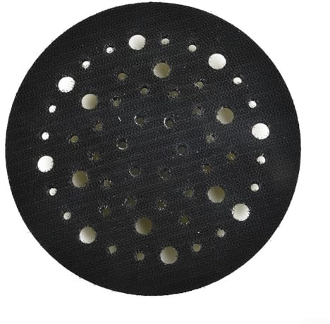 Almohadilla de lijadora orbital aleatoria de 150 mm con rosca de 5/16, placa trasera de 54 agujeros para herramientas DEROS, compatible con discos de lijado de 6 pulgadas, tamaño mediano