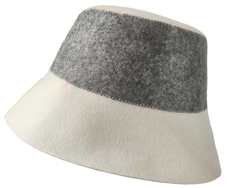 Beimus multiuse bastuhatt snygg multifunktionell tillbehör svettabsorberande hatt för kvinnor och män unisex bad nödvändig hatt för kvinnor, Grå och vit färg, one size