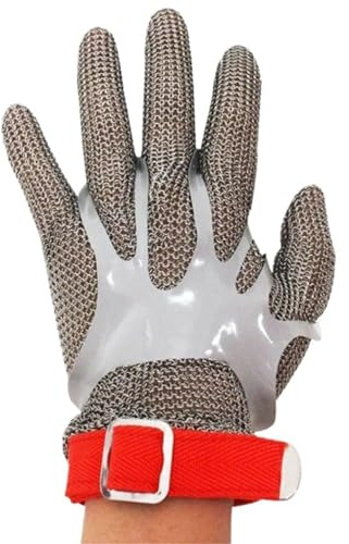 BDXZJ Guanti Antitaglio Acciaio Inossidabile 316L Guanti da Lavoro Alte Prestazioni Strumento di Sicurezza del Processo di Carne per Cucina, Giardino E Falegnameria XS