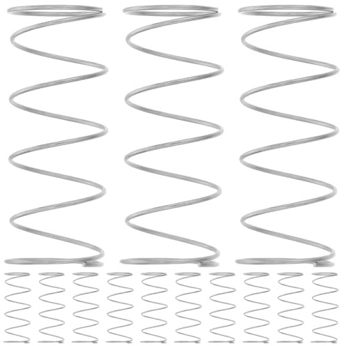 BAZEITFLOW 20 Pièces Lot de Ressorts de Compression Acier Inoxydable pour Bouton Poussoir Chasse Eau Wc Haute Tension Compatibles Mécanismes Simple ou Double Chasse Accessoires Plomberie pour
