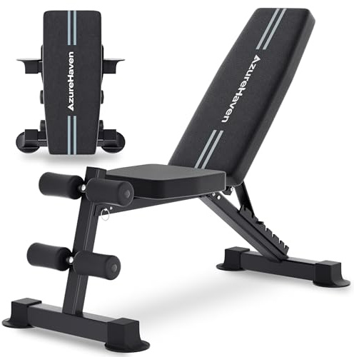 Hantelbank Klappbar Verstellbar, Multifunktions Trainingsbank Schrägbank für Ganzkörper-workout, 7 in 1 Fitnessbank für zu Hause oder im Fitnessstudio,360kg Gewichtskapazität