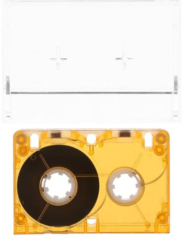 Milisten Cassette Audio Vierge Orange en Plastique 40-60 pour Magnétophone à Cassettes Portable Haute Fréquence pour Décoration Saint-Valentin