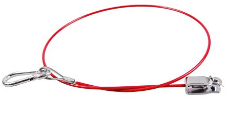 Knott Abreißseil 1050 mm, mit G rot, PVC-ummantelt