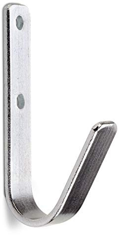 OrgaTech 10 x Universalhaken flach 83 x 35 mm Gerätehalter Montagehaken Allzweckhaken