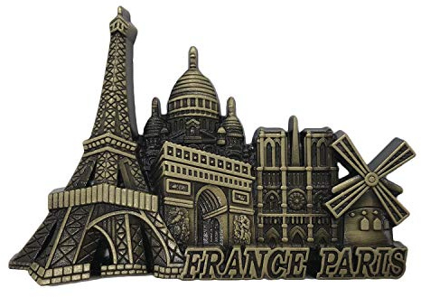 3D Frankreich Paris Metall Kühlschrankmagnet Reise Souvenirs Kühlschrankmagnet Haus und Küche Dekoration Magnetische Aufkleber-Kollektion