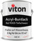 Viton Buntlack 3 Kg Schwarz - Seidenmatt - Wetterfest für Außen und Innen - 3in1 Grundierung & Lack - HAE 30 - Nachhaltige Farbe auf Wasserbasis für Holz, Metall & Stein - RAL 9005 Tiefschwarz