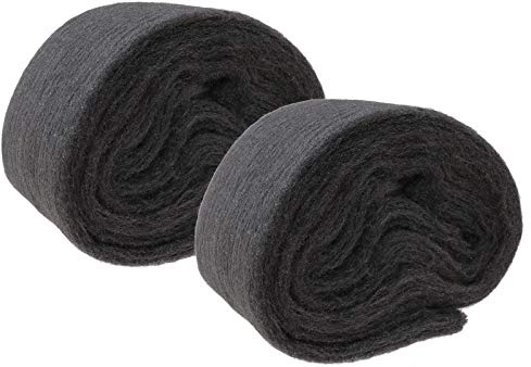 Create idea 2 Rouleaux de 120g Laine de Fil d'acier Ultra Fine Résistance à l'abrasion Douce 00000 Classe pour Nettoyage du Verre Polissage Meubles en Marbre