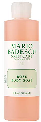 Mario Badescu Rose Body Soap | For a Pampered, Refreshed, and Hydrated Skin | Scented with the Sweetest Hint of Floral | Shower Gel for Daily Use | 8 fl. oz.