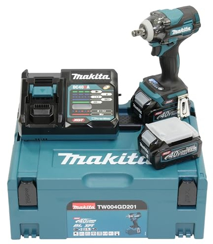 Makita TW004GD201 Akku-Schlagschrauber 40V max. / 2,5 Ah, 2 Akkus + Ladegerät im MAKPAC