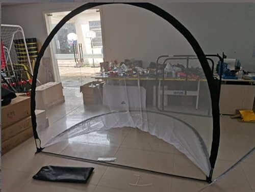 HOMCOM Pop-Up-Fußballtor 247x203x201,5 cm Schwarz Weiß | Tasche, Stöcke