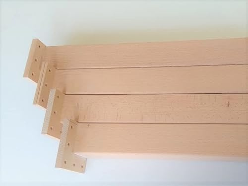 Martin Weddeling 4er Set Tischbeine, Tischfüsse Buche massiv 6x6cm stark. Mit Befestigsplatte, Verschiedene Längen. Oberfläche unbehandelt. (100cm lang)