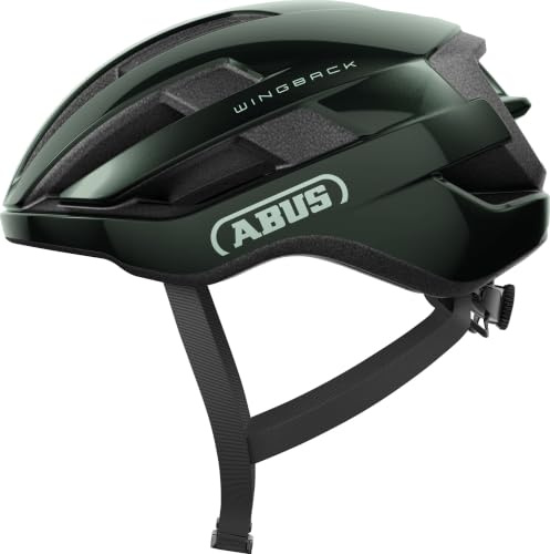 ABUS WINGBACK, Unisex - Vuxen cykelhjälm, Grün (mossgrön), S (51-55 cm) -