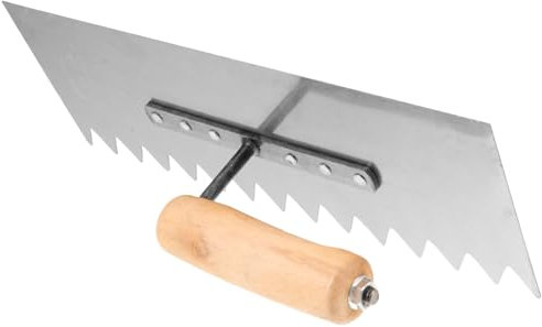 BESTonZON Trockenbau Mit Ergonomischem Holzgriff Rostfreier Vielseitig Für Zement Und Putzeinsätze Handlich Für Bauprojekte Und Gartenarbeiten