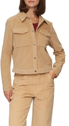 s.Oliver Verkürzte Cordjacke mit Druckknöpfen
