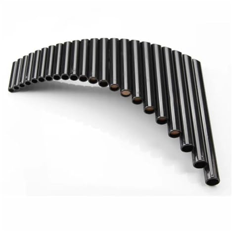 Professionelle Panflöte PanFlute 22 Pfeifen Panpipe G Key Rechts-/Linkshänder Schwarze Farbe Musikinstrumente Stimmbar (Color : Left Hand)