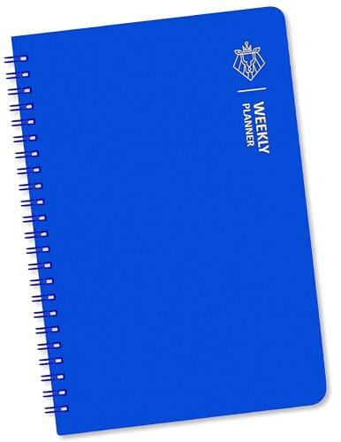 BIROYAL Undatierter Wochenplaner | Terminplaner A5 | wöchentlicher Terminkalender mit To-Do-Liste, großem Notizfeld | 52 Blatt Terminplaner auf Deutsch Ringbuch mit Hardcover