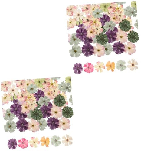 PRETYZOOM 2 Sätze Künstliche Blumenverzierungen Künstliche Gänseblümchen Blumenkranz Selber Machen Künstliche Afrikanische Gänseblümchen-blumenköpfe Mini Seidenblume 100 Stück * 2