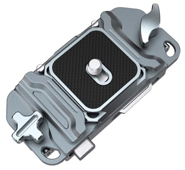 PUKOKO Pince d'Appareil Photo, Pince de Sac a Dos d'Appareil Photo,Système de Montage Rapide avec Trou de Vis de 1/4'', Compatible avec DSLR、Caméra de Sport