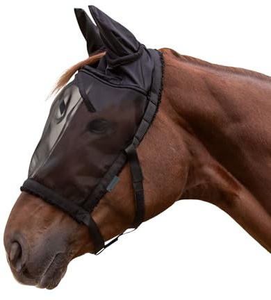 WALDHAUSEN Weidehalfter mit Fliegenmaske, schwarz, Shetty