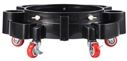 Ronyme Rolling Bucket Trolly Car Cleaning Container Car Wash Bucket Moving Base Washing Stool for Painting Assistance