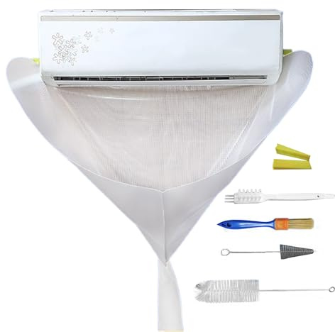 Reinigungsset für Klimaanlagen – Split-AC-Reiniger | Klimaanlagen-Werkzeuge | Wandmontierter Staubwaschschutz | wasserdichte Service-Schutztasche für Haushalt, Büro, Innenbereich | Klimaanlagen-Abdeckung mit - und Wasserschutz, Wandmontage für zuhause mit Schutzfunktion