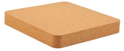 QUXVUIS Leather Craft Cork Sanding Block Punching Board DIY Projects Stable Smooth Cuts Easy Maintenance Antislip Cork Block Punching Boards Sanding, 10x7x3cm
