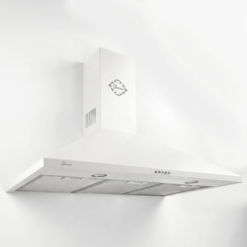 Gurari Hotte aspirante 90 cm GCH C 147 WH 9 N • Hotte murale blanche • Moteur puissant 1000 m³/h • Hotte aspirante et recirculation • Éclairage LED • Filtre à graisse métallique • Hotte de cuisine