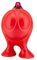 Alessi GINO ZUCCHINO Zuckerspender aus thermoplastischem Harz, rot, 12.5 x 9.5 x 17 cm