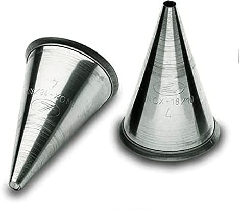 Lacor 68910 - Pack 6 Boquilla Redonda Acero Inoxidable 10cm - Cocina | En acero inoxidable, para un uso práctico y profesional en cocina; ideal para cocina profesional y uso diario en casa
