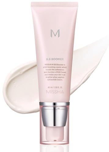 MISSHA M BB Boomer Face Primer, Korean Dewy Glow Makeup Base 1.35 oz