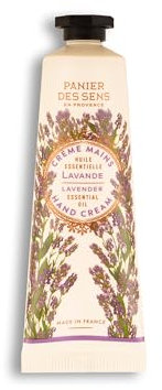 Panier des Sens - Handcreme für trockene Haut Lavendel – Mini-Handcreme, feuchtigkeitsspendend – Sheabutter & Olivenöl – Handpflege – 97% natürliche Inhaltsstoffe – 30 ml
