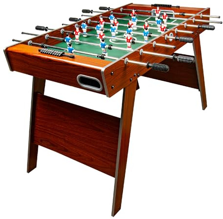 Leomark Clasic Table de babyfoot Table en Bois Jeu de Football, Table de Jeu Football Robuste et Durable, Dim: 122 x 61 x 79 (Hauteur) cm