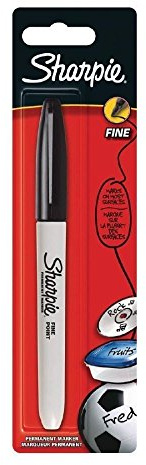 Sharpie Permanentmarkör med fin spets, svart