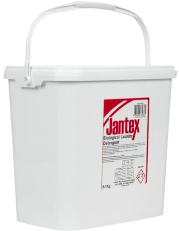 Jantex Biological Laundry Detergent Washing Powder 8.1kg - Ideal for Busy Catering Environments GG180