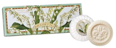Saponificio Artigianale Fiorentino, Doftande växttvål med liljekonvalj, 3-pack tvålar, 3 x 100 gram