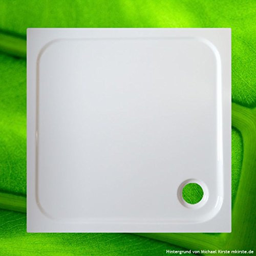 Piatto doccia 80 x 80 + supporto vasca + scarico – conveniente offerta completa – Piatto doccia 80 x 80 x 6,5 cm