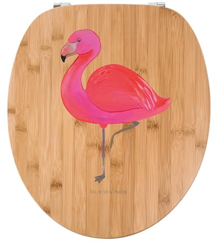 Mr. & Mrs. Panda Motiv WC Sitz Flamingo Classic - Geschenk, Stolz, einzigartig, WC-Sitz, Klobrille, Freundinnen, Geschwister, Toilettendeckel,