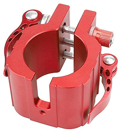 MotuTech Folding Hinge Clamp for Zero 8X 10X 11X/SPEEDUAL 8 Inch 10 Inch 11 Inch for Dualtron Spider Thunder DT3 Ring Buckle Fastening Circle Hoop Release Quick Lock (Red)