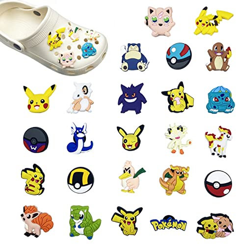 25 Stücke Cartoon Schuhdekoration Schuh Anhänger, Pvc Schuh Charms, Schuhe Charme, schuhanstecker dress it up knöpfe schuh charms Schuhmarke Gummi Kreativ und süß Zum Dekorieren von Schuhen, Kids Clog