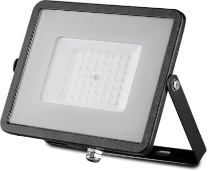 V-TAC Faro LED da Esterno 50W con Chip Samsung - [Ultima Generazione] - IP65-4000 Lumen - Proiettore Faretto LED Esterno Nero per Casa, Giardino, Garage - Impermeabile - Fari - Luce Bianca Calda