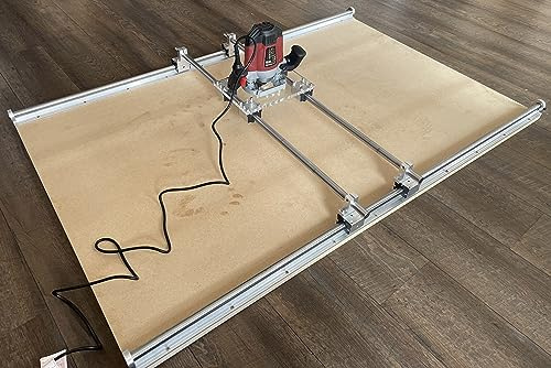 Generic Oberfräsenschlitten – Holzplatten-Flachfräser – bis zu 1500 x 1500 mm (1500 x 1000 mm)